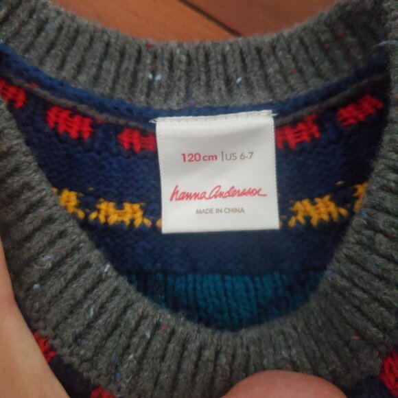 Hanna Andersson Fair Isle Sweater dress - Picture 3 of 4